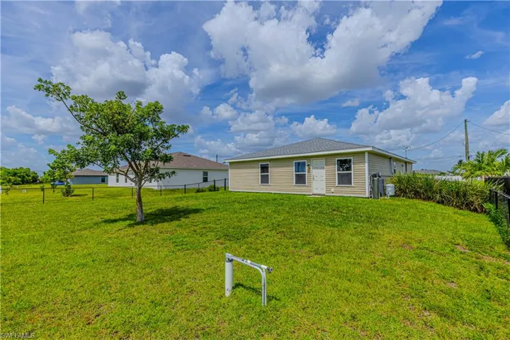 Back of property