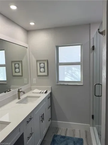 Master Bath with double Bowl Vanity