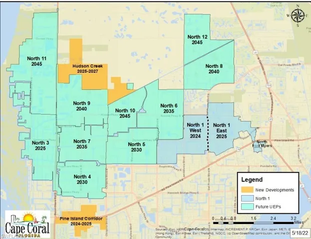 Utilities Assessment Map for North 7