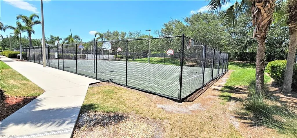 View of basketball court