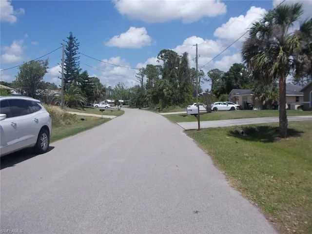 Looking North up the street