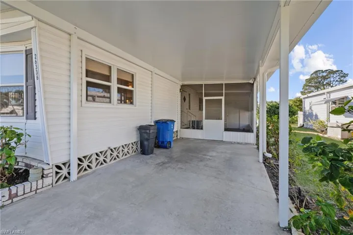 View of patio