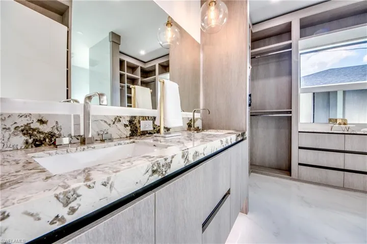 Bathroom featuring vanity