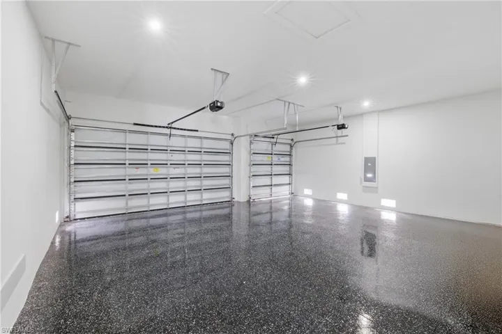 Garage with electric panel