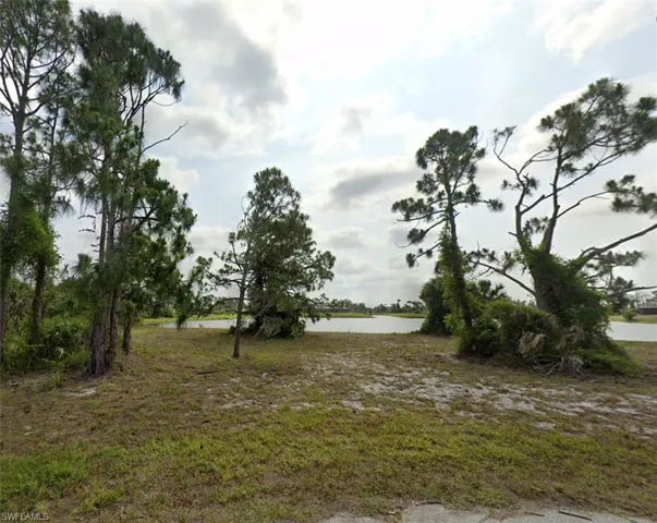 View of landscape with a water view
