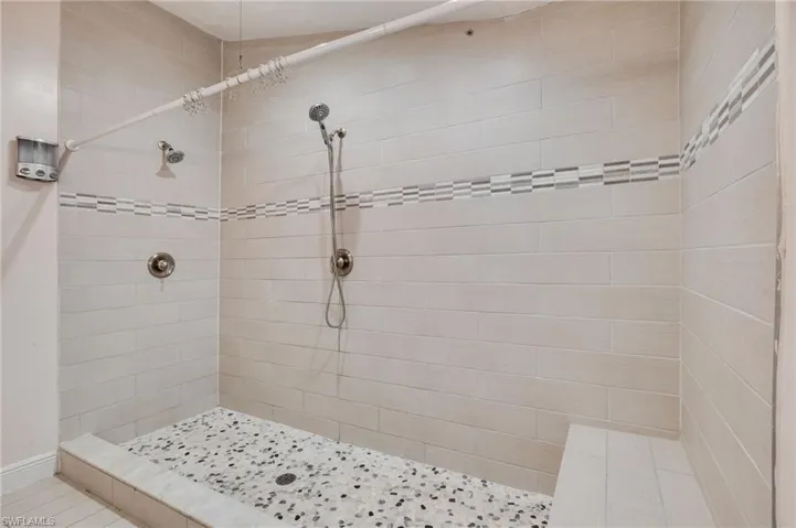 Bathroom with a shower stall