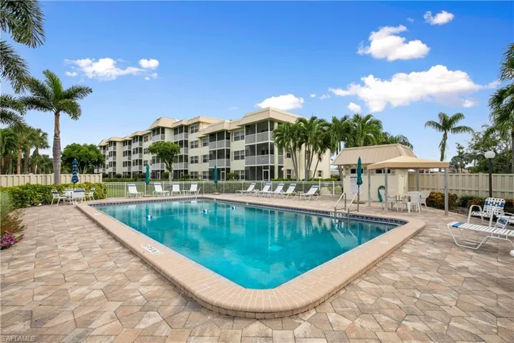 Lovely paver deck around the pool.