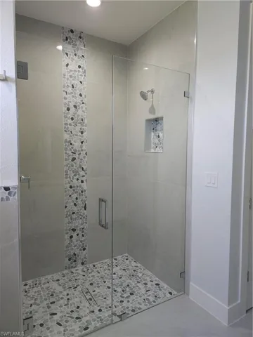 Bathroom with walk in shower