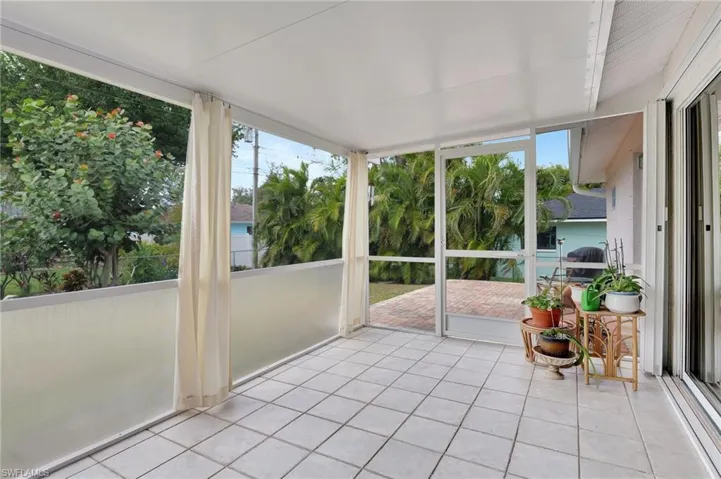 Screened lanai