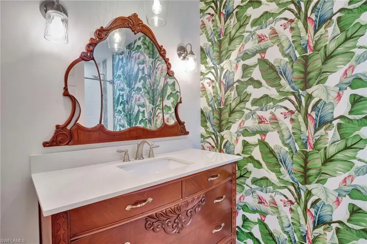 Guest bathroom vanity