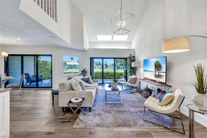 Living-room with Patio View