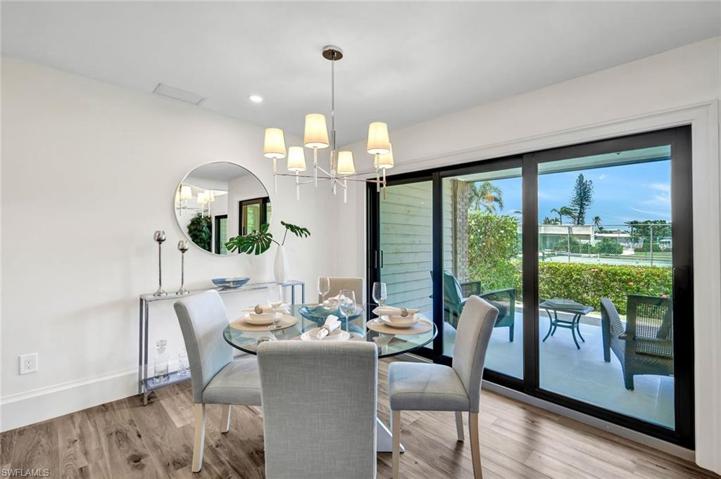Dining-room with Patio View