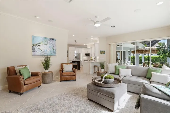 Living Room Overlooking Pool Area