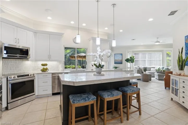 Kitchen Island, Ambient Lighting