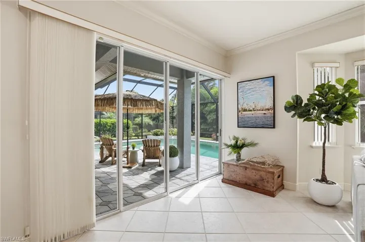 Sliders leading to Pool Area, Outdoor Kitchen