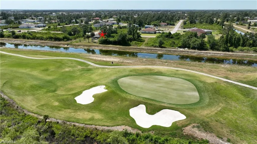 Golf course view from back yard.