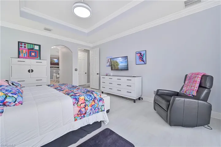 Primary suite offers tons of detail to show off your truly custom feel home !