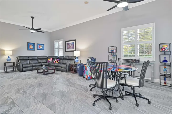 Family Room with TV mount included for those movie nights !