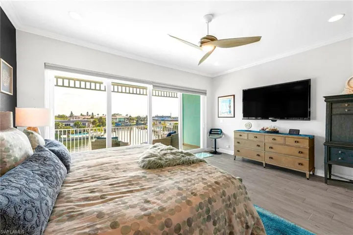Gorgeous Primary bedroom with private balcony.