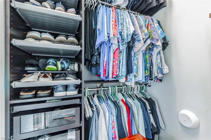 Closet #2 with upgraded closet system.