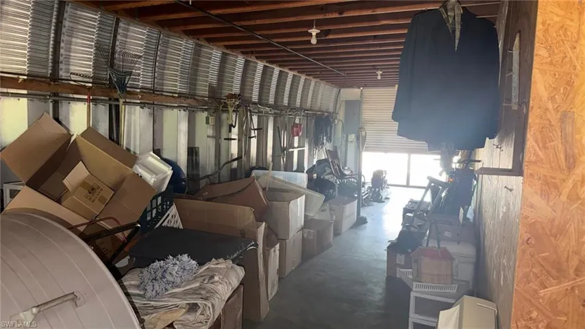 Quonset garage area