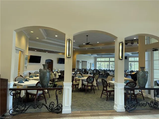 Dining area in clubhouse