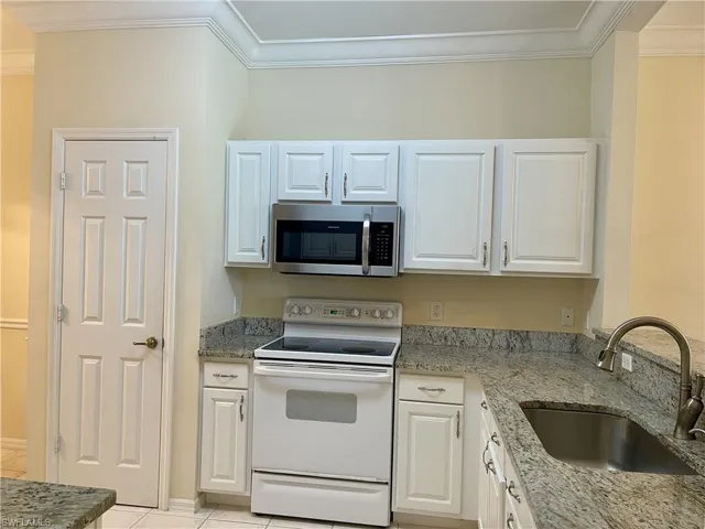 Kitchen with granite counters