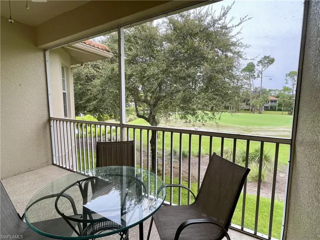 Lanai with small table and chairs