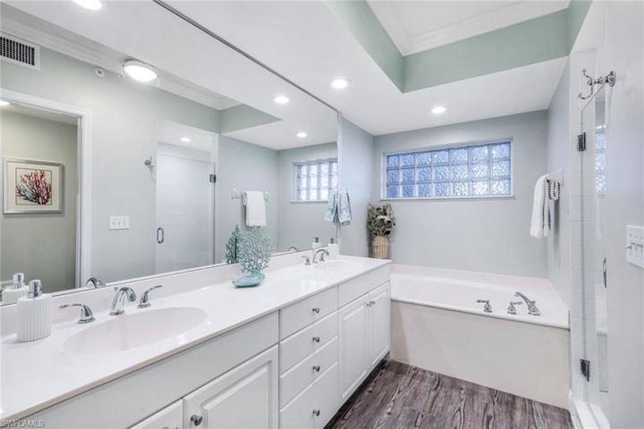 Spacious primary bathroom.