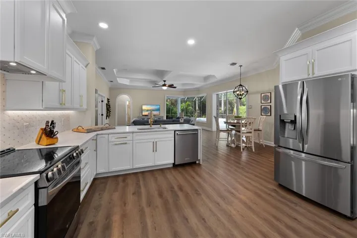 Large open kitchen