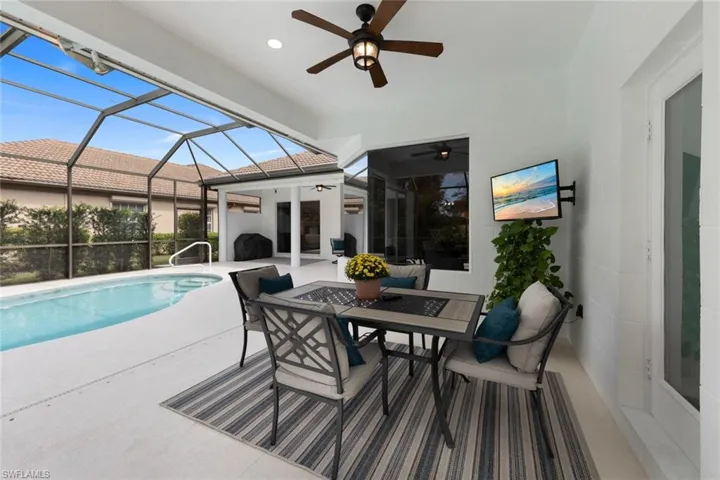 Additional covered area on lanai