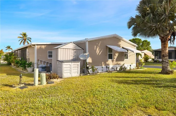 View of front of home with a front lawn