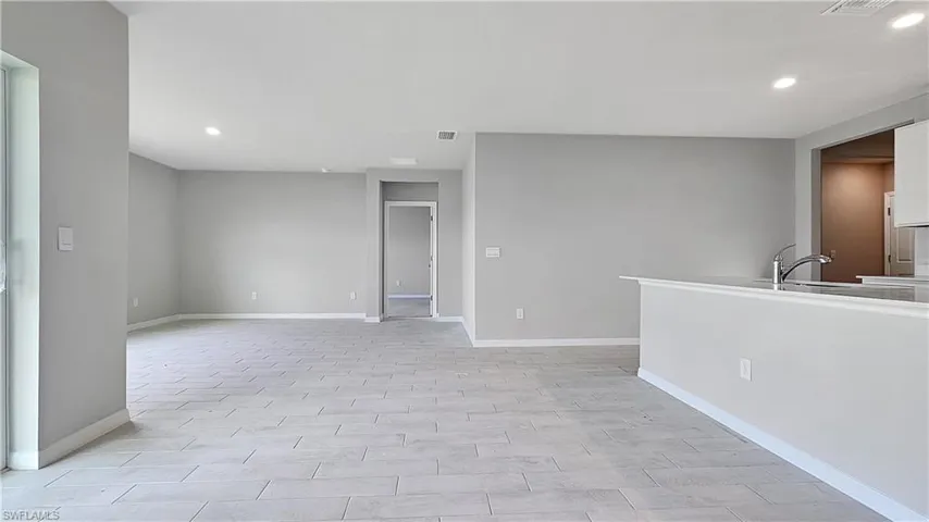 Empty room with sink