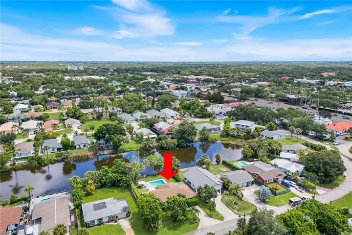 Aeriel View - Property is located on a Non-Thru Street