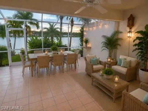 Covered Outdoor Lanai- Virtually Staged