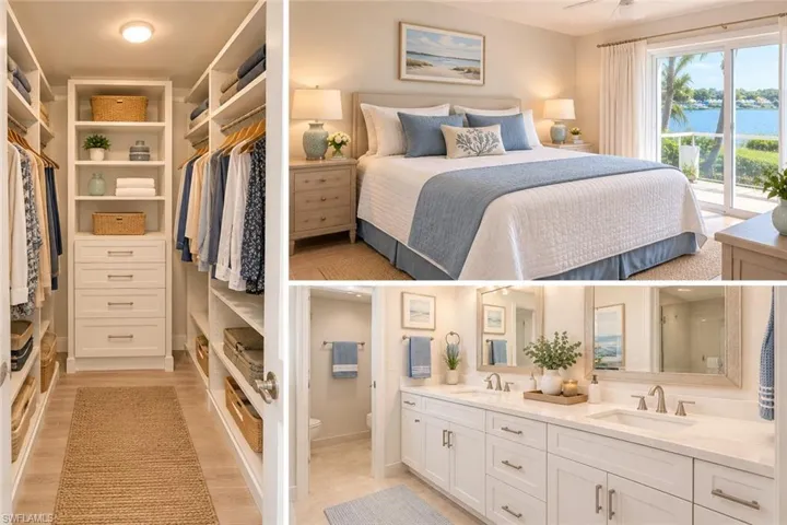 Primary BR, Bath, Closet - AI Generated
