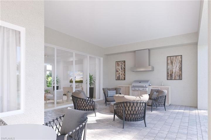 Outdoor living of previously sold model