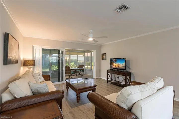 Living room with lanai