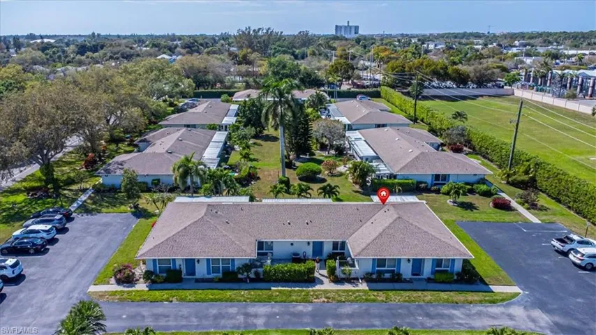 Aerial view of property