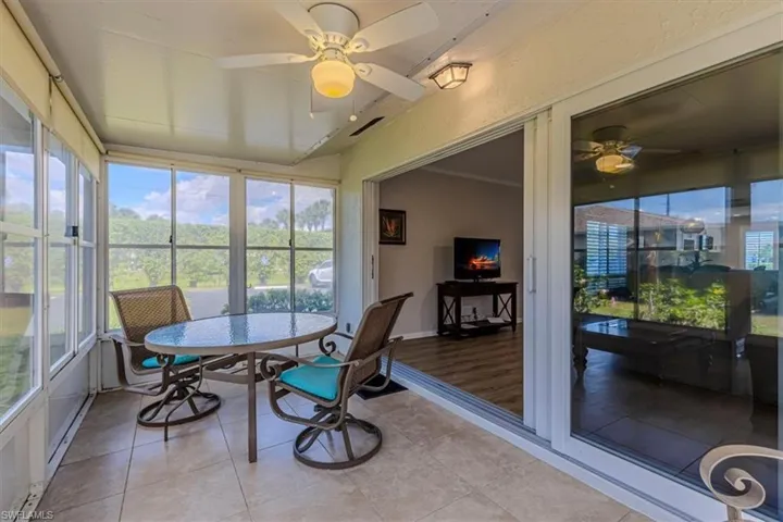 Lanai featuring tile floor