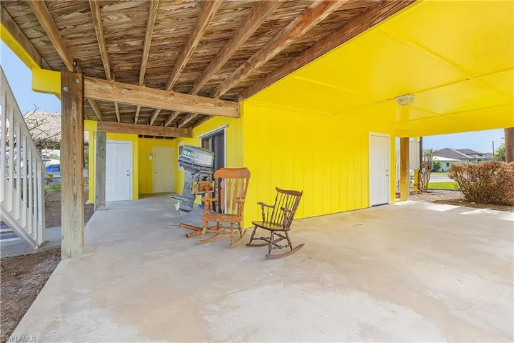 View of underneath of house