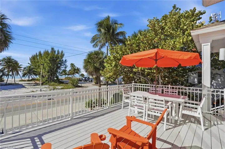 Deck with outdoor dining space - Virtually Edited Image