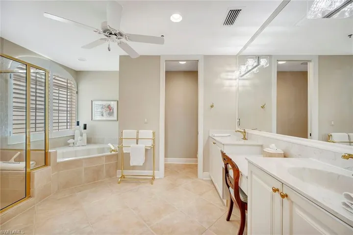 Primary Bathroom with water closet and bidet