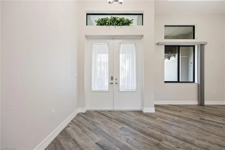 Foyer with French Doors