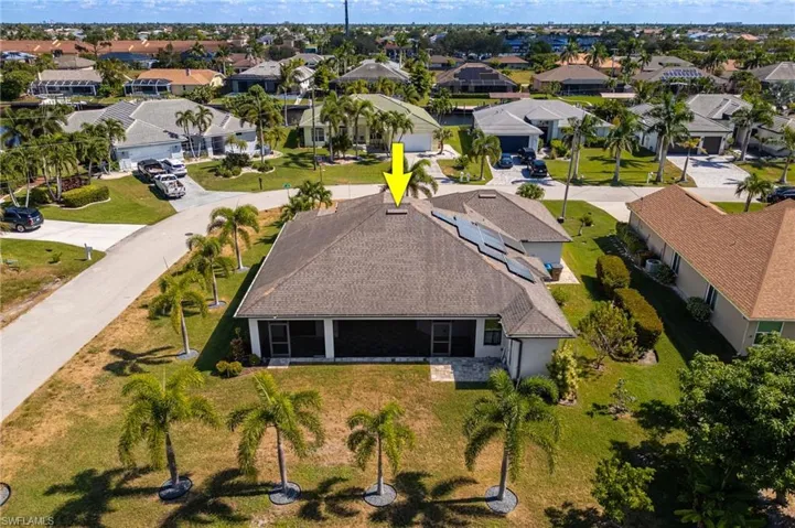 Aerial View of Back of Home