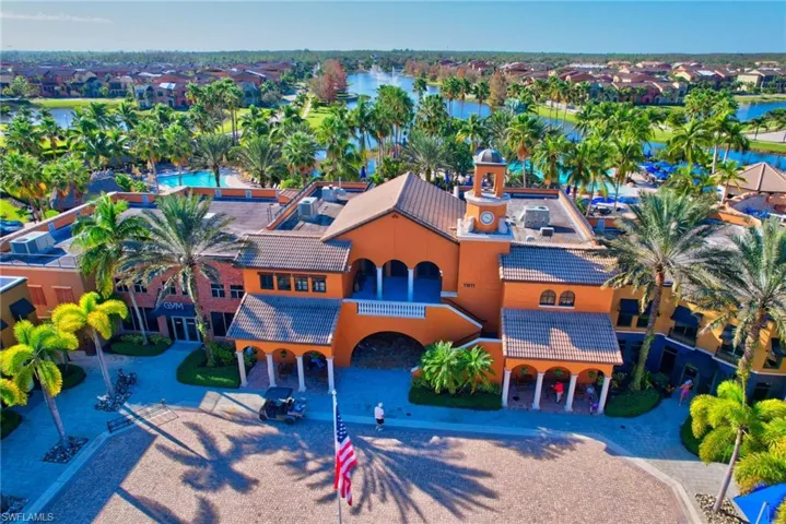 Birds eye view Village center