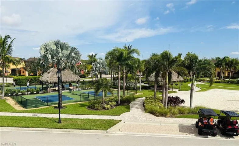 View of  2 of picketball courts and Volleyball area by unit