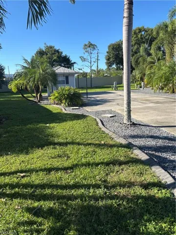 View of green lawn