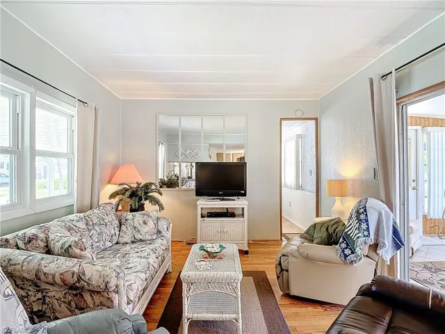 Living room featuring hardwood / wood-style floors