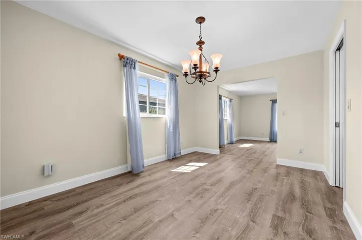 Looking from Dining Room into Living Room